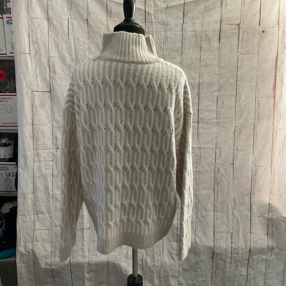 CLEARANCE! HAVEN Well Within Women's Size Medium Organic Cotton Jacquard Sweater - Picture 4 of 7